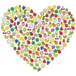 Fruit Icons Heart