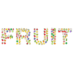 Fruit Typography