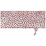 Isometric Valentines Speech Bubble Icons
