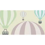 Hot air balloons background