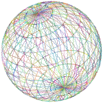 Triangular Pattern Sphere Type II Polyprismatic Variation 2 No Background