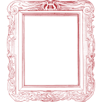 Red Ornate Frame