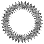 Stylized Checkered Geometric Frame 3