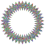 Stylized Checkered Geometric Frame 3 Prismatic