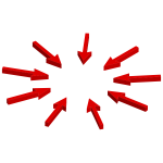 Isometric Arrows Pointing To Center