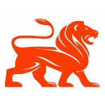 Orange Rampant Lion 2