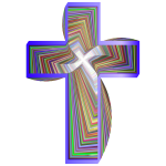 Stylized Cross Design II Chromatic