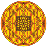 Interleaved Geometric Mandala Gold 2