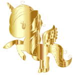 Cuddly Unicorn By Annalise1988 Sparkling Gold