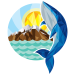 Abstract Low Poly Whale Design