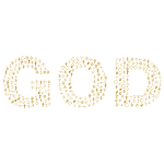 God Religious Symbols Design Gold No BG