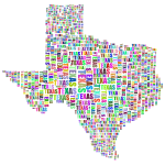 Texas Map Pattern