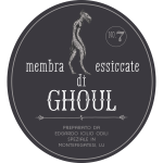 Etichetta per Halloween - Membra essiccate di ghoul
