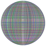 3D Perspective Grid Dense Prismatic Sphere
