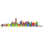 New York Cityscape Silhouette Polyprismatic