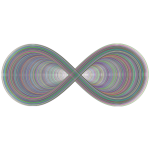 Abstract Prismatic Infinity Symbol VIII