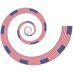 American Flag Spiral