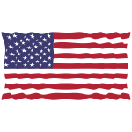 American Flag In The Wind II