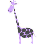 Purple giraffe