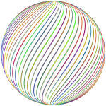 Sphere colored lines