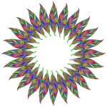 Mandala Frame Fractal Pattern