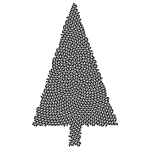Abstract Christmas Tree Triangular