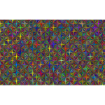 Abstract Hollow Diamonds Pattern Type II Polyprismatic