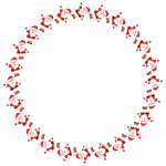 Santa Waving Frame Variation 2