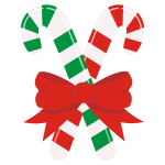 Candy Canes With A Bow