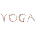 Yoga Circles Typography Prismatic