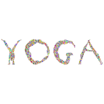 Yoga Circles Typography Polyprismatic