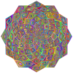 Mandala chaotic colorful pattern