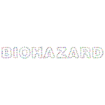 Biohazard Typography Prismatic