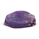 Purple beanbag chair
