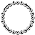 Soccer Ball Frame With Drop Shadow