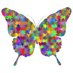 Butterfly Jigsaw Puzzle Polyprismatic No Strokes