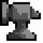 Pixel Anvil Clip Art