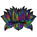 Decorative Lotus Line Art By AngelaRoseMS2 Spectral