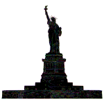Statue Of Liberty Line Art Strokes Prismatic