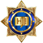 Gold Hi Badge