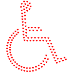 Wheelchair Icon Hearts
