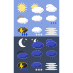 Weather Icons Set - Day and Night