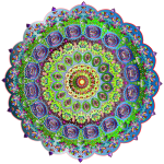 Chromatic Pattern on Mandala Symbol