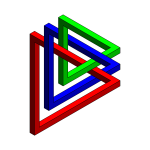 intertwined impossible triangles