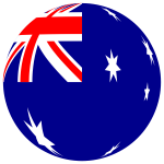 Australia Flag Sphere