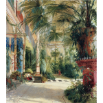 The Interior Of The Palm House Carl Blechen