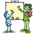 Dental Hygiene Instructor Cartoon Image Free SVG