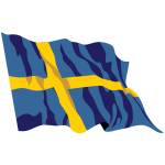 Sweden Flag In The Wind