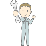 Mechanic with wrench (#1)