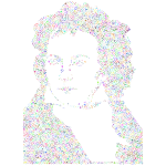 Ludwig Von Beethoven Portrait Musical Notes Prismatic